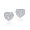 Kaj Fine Jewellery Classic Rose Cut Diamond Heart Studs In 18KT White Gold -Gemischtwarenladen Für Damenmode a8e1046HE0028 1
