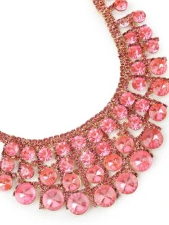 Odette Pink Embellished Stunning Necklace Set -Gemischtwarenladen Für Damenmode a9fdddeNEW43 6