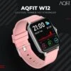 AQFiT W12 1.69 Inch (4.29 Cm) Integrated Health Check Smartwatch - For Men And Women (Pink) -Gemischtwarenladen Für Damenmode a w12 pinkwithsilverdial 1 96c8fdb9