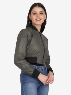 Aesthetic Bodies Women's Bomber Jacket Olive -Gemischtwarenladen Für Damenmode abwbojo4233 2 4 7c597c74