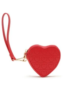 MIRAGGIO Faith Quilted Heart-Shaped Coin Pouch/Wristlet For Women - Red -Gemischtwarenladen Für Damenmode ac47570MHB0001PH RD 2