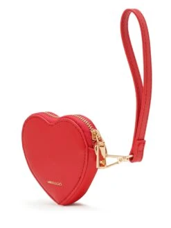 MIRAGGIO Faith Quilted Heart-Shaped Coin Pouch/Wristlet For Women - Red -Gemischtwarenladen Für Damenmode ac47570MHB0001PH RD 3