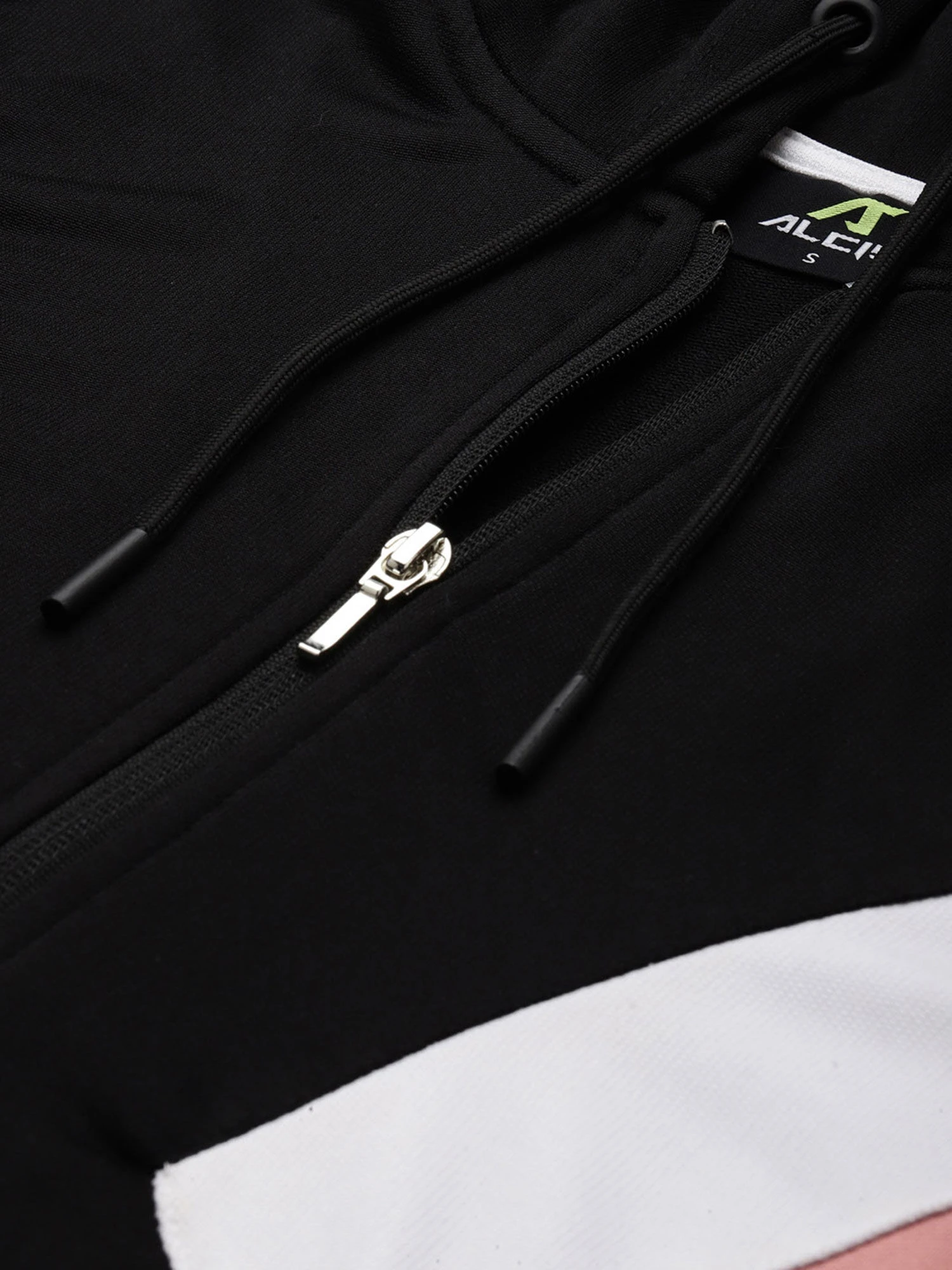 Alcis Women Black White Colourblocked Sporty Jacket 4 Alcis Women Black White Colourblocked Sporty Jacket – Bild 2