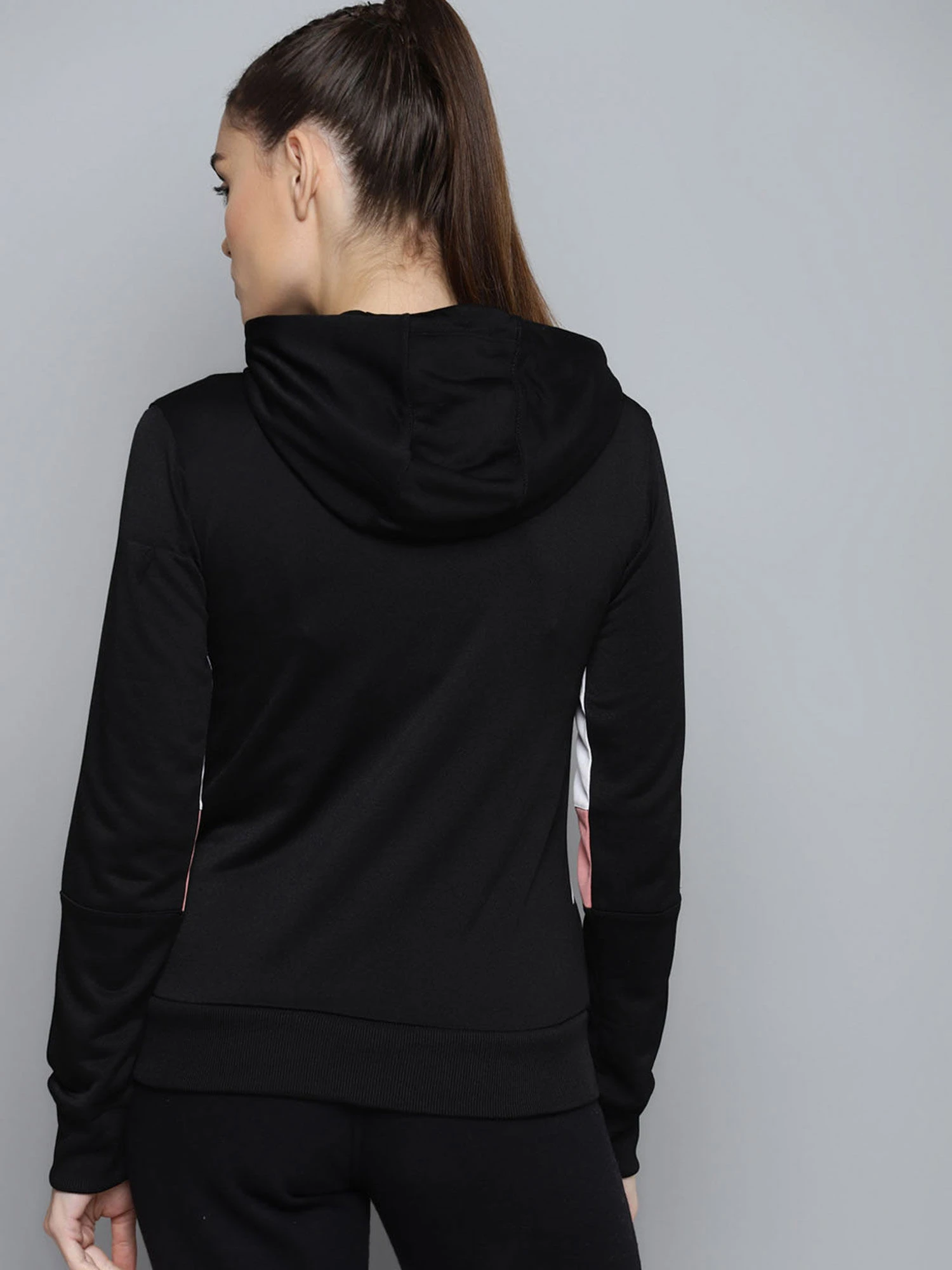 Alcis Women Black White Colourblocked Sporty Jacket 6 Alcis Women Black White Colourblocked Sporty Jacket – Bild 4