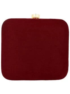 Anekaant Vista Maroon Embellished Clutch -Gemischtwarenladen Für Damenmode adcl2141a 2