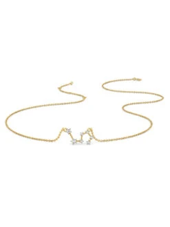 Candere By Kalyan Jewellers 14Kt Yellow Gold And Diamond Leo Zodiac Necklace -Gemischtwarenladen Für Damenmode aec7f8bPendantWithChainMPMKD0245 14K YG I2GH 5