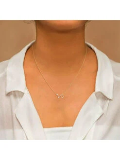 Candere By Kalyan Jewellers 14Kt Yellow Gold And Diamond Leo Zodiac Necklace -Gemischtwarenladen Für Damenmode aec7f8bPendantWithChainMPMKD0245 14K YG I2GH 6
