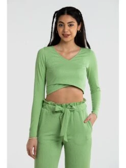Cava Athleisure Solid Arcadian Binder Top -Gemischtwarenladen Für Damenmode afccc82TP531 Fluir 28 Green 4