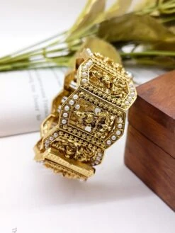 AG'S Vinita Moti & Temple Work Antique Gold Bracelet -Gemischtwarenladen Für Damenmode b06bc10Bracelet37 5