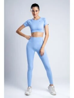 SKNZ Sky Blue Seamless Leggings