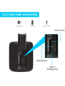 Portronics Sounddrum Plus A 15W Portable Bluetooth 5.0 Speaker With Boosted Bass 5-6 Hrs Playtime -Gemischtwarenladen Für Damenmode b238ea4POR 1040 6