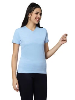Omtex KD V Neck Sports,Activewear T-shirt For Women Peach-SkyBlue (Pack Of 2) -Gemischtwarenladen Für Damenmode b625e63KD VNck T Shrt Peach SkyBlu 2