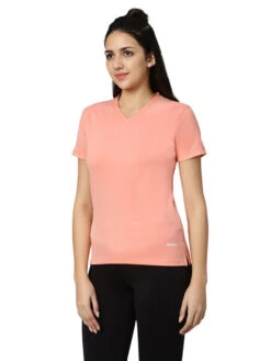 Omtex KD V Neck Sports,Activewear T-shirt For Women Peach-SkyBlue (Pack Of 2) -Gemischtwarenladen Für Damenmode b625e63KD VNck T Shrt Peach SkyBlu 4
