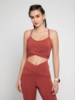 Cava Athleisure Sienna Brik Twist Sports Bra