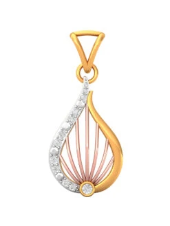 Zeya 18k (750) Yellow Gold Perianth Gold Pendant For Women