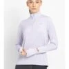Adidas Women Fast 1/2 Zip Purple Running T-Shirt