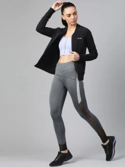 Alcis Women Black Solid Lightweight Sporty Jacket -Gemischtwarenladen Für Damenmode b9452fbWAA20E953100 5