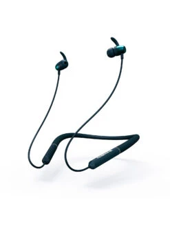 Ambrane BassBand Pro Neckband Wireless With Mic Headphones (Teal Blue)
