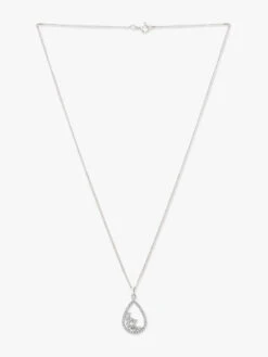 March By FableStreet Sterling Silver Studded Drop Pendant Necklace -Gemischtwarenladen Für Damenmode bbfadb5NK MIKOT00000120 3
