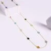 March By FableStreet 18K Gold Plated Sterling Silver Semi Precious Stone Necklace -Gemischtwarenladen Für Damenmode bbfadb5NK MIKOT00000297 1