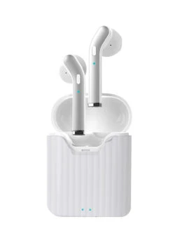 PTron Basspods 481 BT5.0 Wireless Headphones With 12Hrs Playback Time With Case (White)