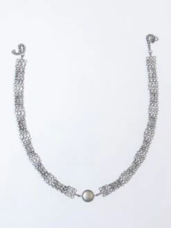 Creyonsbymansi Silver Diamond Bead Waist Saree Belt -Gemischtwarenladen Für Damenmode bd4369bwb1 3