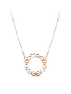 Candere By Kalyan Jewellers 14K BIS Hallmark Rose Gold Pendant With Chain