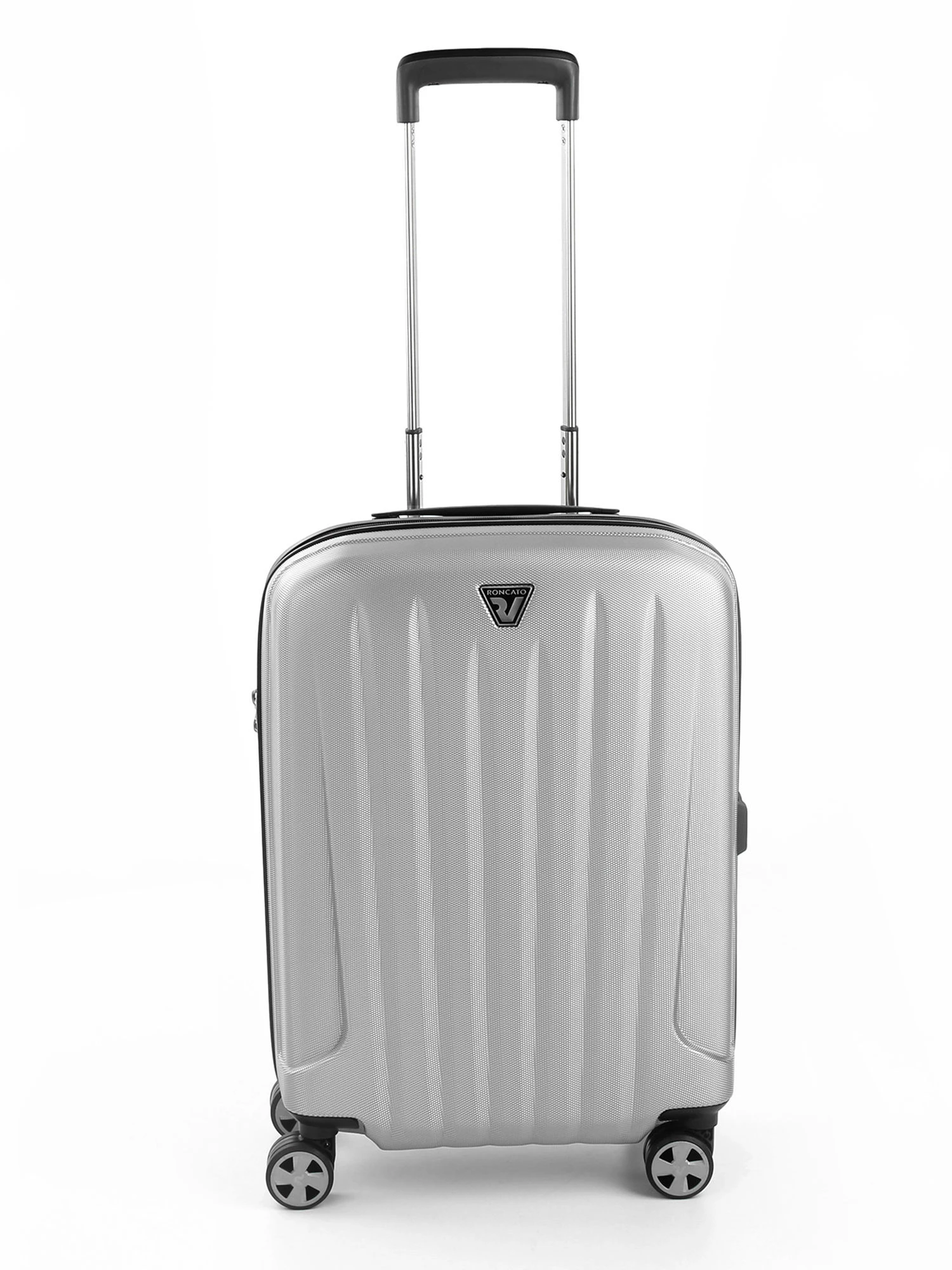 Roncato UNICA Silver Color Polycarbonate Material Hard 21" Cabin Trolley 3 Roncato UNICA Silver Color Polycarbonate Material Hard 21" Cabin Trolley