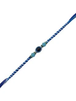Digital Dress Room Designer Evil Eye Rakhi Blue Crystal Beads Thread (Pack Of 4) -Gemischtwarenladen Für Damenmode bf3cd0313RAK 290 4 7