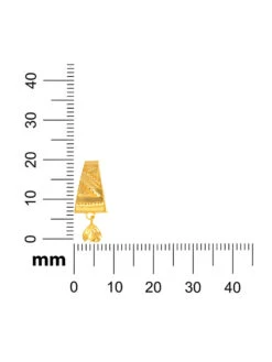 Senco 22K Yellow Gold Ethnic Charm Gold Drop Earrings -Gemischtwarenladen Für Damenmode c062623GP D000543212 5