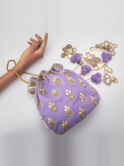 Vareli Bafna Designs Adah Purple Potli