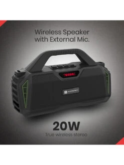 Portronics Chime 20W Tws Wireless Bluetooth Speaker With Wired Karaoke Mic With Inbuit Fm (Green) 9 Portronics Chime 20W Tws Wireless Bluetooth Speaker With Wired Karaoke Mic With Inbuit Fm (Green) -Gemischtwarenladen Für Damenmode ca5fea4POR 1312 2