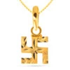 Senco 22K Yellow Gold Enigmatic Swastik Gold Pendant -Gemischtwarenladen Für Damenmode ca94623GPN D000593674 1