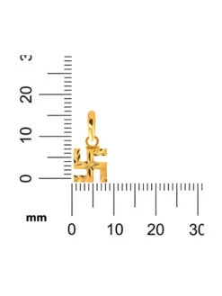 Senco 22K Yellow Gold Enigmatic Swastik Gold Pendant -Gemischtwarenladen Für Damenmode ca94623GPN D000593674 5