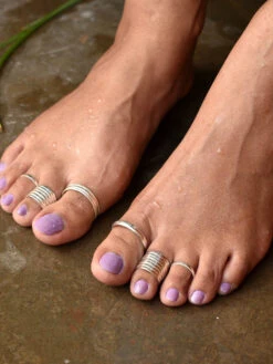 BeAbhika 92.5 Sterling Silver Adjustable Toe Ring Pair -Gemischtwarenladen Für Damenmode cf84cb7STR001 7