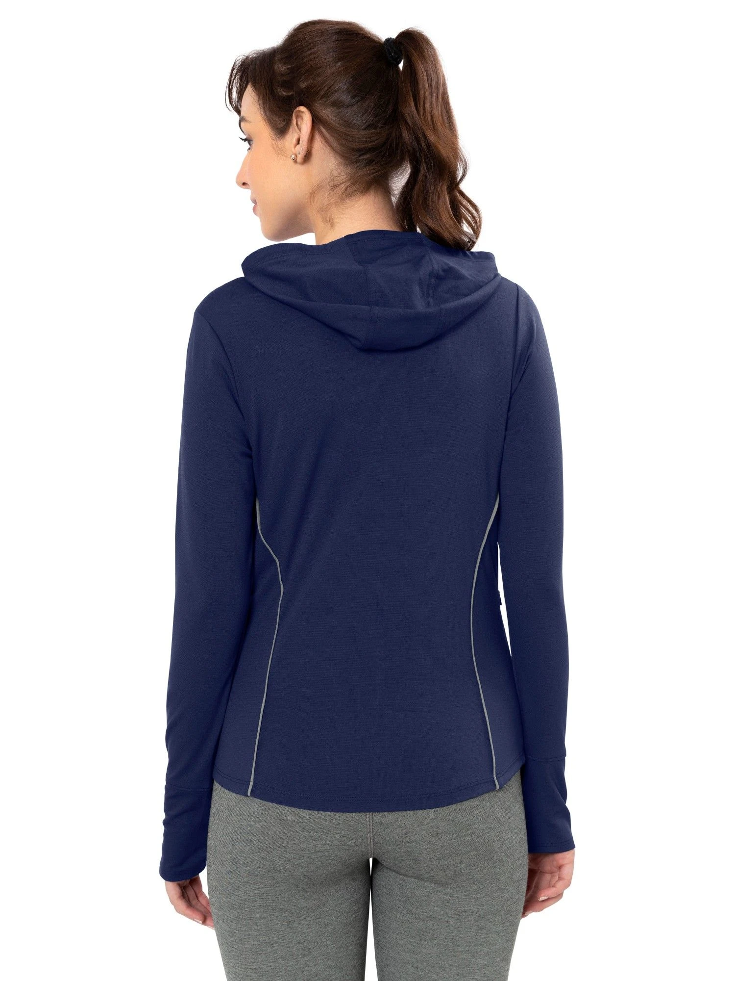 Amante Blue Full Sleeve Flaunt Hoodie Jacket 5 Amante Blue Full Sleeve Flaunt Hoodie Jacket – Bild 3