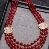 PANASH Maroon & Gold-Toned Beaded Multilayer Long Haar Necklace -Gemischtwarenladen Für Damenmode d1eb429MPANAB00001273 1