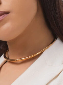 TANN TRIM Classic Hasli 18 Kt Gold Plated Necklace For Women