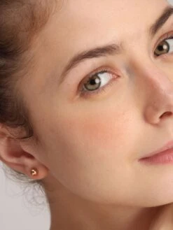 Palmonas 18k Rose Gold Plated Plain Ball Stud Earrings For Women -Gemischtwarenladen Für Damenmode d4fde15ER096 6 RG 4