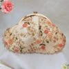 AMYRA Floral Creeper Vintage Purse Cream