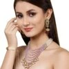 Dugran By Dugristyle Purple & Red Layered Necklace With Kundan & Pearls -Gemischtwarenladen Für Damenmode df0cf8eDGNL22068 1