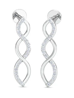 KuberBox 14K Luvana Stud Earrings For Women And Girls