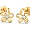 KuberBox 18K Eser Floral Stud Earrings For Women And Girls -Gemischtwarenladen Für Damenmode e2576 18k 1 6ba5cbf3