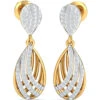 KuberBox 14K Andrea Overlap Earrings For Women And Girls