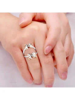 Candere By Kalyan Jewellers 18k Bis Hallmark White Gold And Diamond Butterfly Ring -Gemischtwarenladen Für Damenmode e3a94f4NYKD CANDE00005373 5