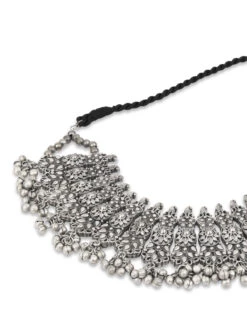 Fida Ethnic Silver Plated Floral Tribal Choker Necklace For Women (Set Of 2) -Gemischtwarenladen Für Damenmode e76bbd2OAW22FIJJS300 6