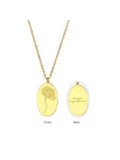 Inaya Accessories 18KT Gold Plated Birthday Month Flower Necklaces - November -Gemischtwarenladen Für Damenmode e84e7a3INNOVEMBER1 5