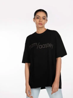 Aastey Namaastey Oversized T Shirts Midnight Black