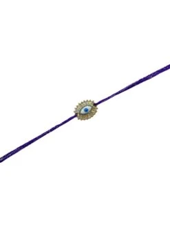 Digital Dress Room American Diamond Evil Eye Rakhi Purple Thread Rakhi -Gemischtwarenladen Für Damenmode ea8cd0313RAK 387 1 4