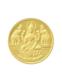 Bangalore Refinery 2 Gram 24Kt 999 Purity Goddess Lakshmi Yellow Gold Coin